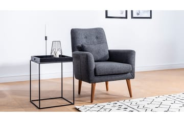 Arianda 3-seter Knappesydd Sofagruppe med Sovefunksjon i Stoff - Mørkegrå - Møbler - Sofaer - Sofagrupper