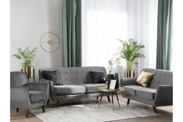 Bodo Sofagruppe 2-seter + 3-seter + Lenestol - Tre / Natur - Møbler - Sofaer - Sofagrupper