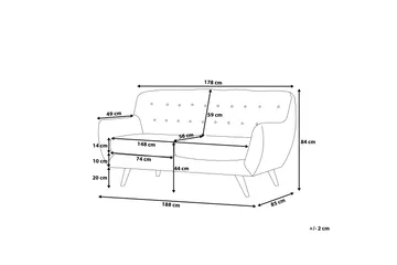 Bodo Sofagruppe 2-seter + 3-seter + Lenestol - Tre / Natur - Møbler - Sofaer - Sofagrupper