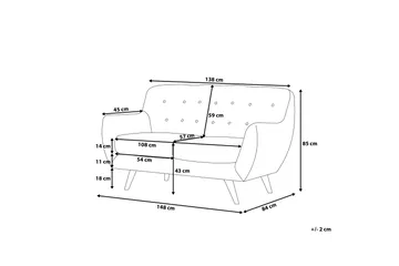 Bodo Sofagruppe 2-seter + 3-seter + Lenestol - Tre / Natur - Møbler - Sofaer - Sofagrupper