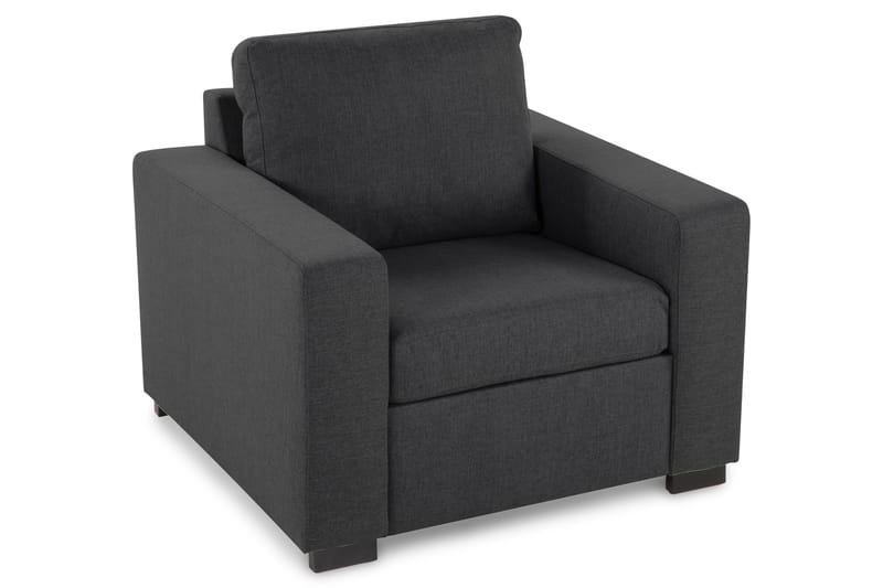 Crazy Sofagruppe 2-seter Sofa + Lenestol i Stoff - Mørk grå - Møbler - Sofaer - Sofagrupper