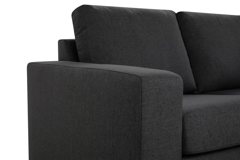 Crazy Sofagruppe 2-seter Sofa + Lenestol i Stoff - Mørk grå - Møbler - Sofaer - Sofagrupper