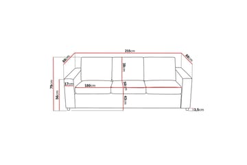Crazy Sofagruppe 3-seters Sofa + Lenestol i Stoff - Antrasitt - Møbler - Sofaer - Sofagrupper