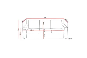 Crazy Sofagruppe 3-seters Sofa + Lenestol i Stoff - Antrasitt - Møbler - Sofaer - Sofagrupper