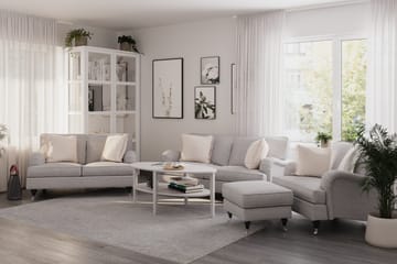 Howard Classic Sofagruppe 2-seters + 2-seters Stoffsofa - Grå - Møbler - Sofaer - Sofagrupper - Howard sofagruppe