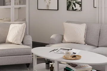 Howard Classic Sofagruppe 2-seters + 2-seters Stoffsofa - Grå - Møbler - Sofaer - Sofagrupper - Howard sofagruppe