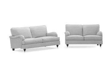 Howard Classic Sofagruppe 2-seters + 2-seters Stoffsofa - Grå - Møbler - Sofaer - Sofagrupper - Howard sofagruppe