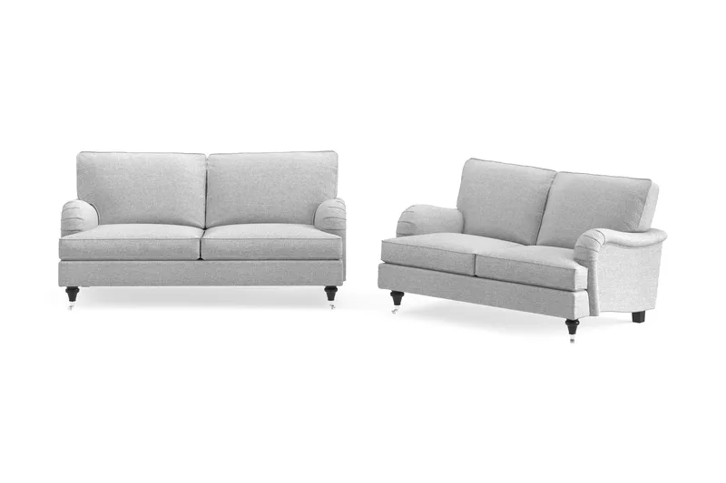 Howard Classic Sofagruppe 2-seters + 2-seters Stoffsofa - Grå - Møbler - Sofaer - Sofagrupper - Howard sofagruppe
