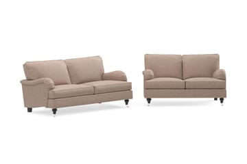 Howard Classic Sofagruppe 2-seters + 2-seters Stoffsofa - Mørk beige - Møbler - Sofaer - Sofagrupper - Howard sofagruppe