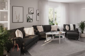 Howard Classic Sofagruppe 2-seters + 2-seters Stoffsofa - Mørk grå - Møbler - Sofaer - Sofagrupper - Howard sofagruppe
