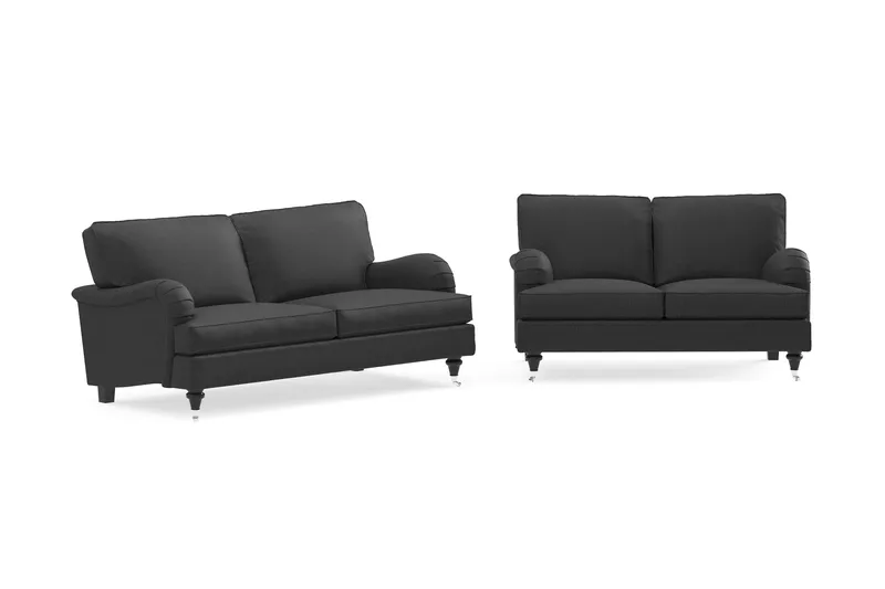 Howard Classic Sofagruppe 2-seters + 2-seters Stoffsofa - Mørk grå - Møbler - Sofaer - Sofagrupper - Howard sofagruppe