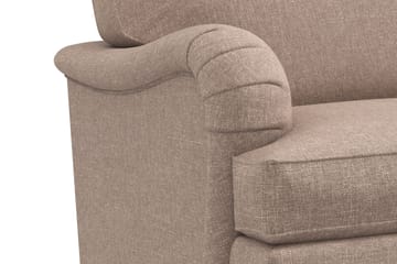 Howard Classic Sofagruppe 2-seters Sofa + Lenestol + Fotskammel i Stoff - Mørk beige - Møbler - Sofaer - Sofagrupper - Howard sofagruppe