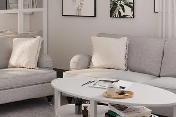 Howard Classic Sofagruppe 3-seters + 2-seters Sofa + Lenestol + Fotskammel i Stoff - Grå - Møbler - Sofaer - Sofagrupper - Howard sofagruppe