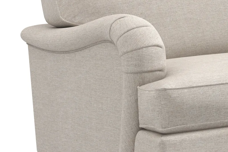 Howard Classic Sofagruppe 3-seters + 2-seters Sofa + Lenestol + Fotskammel i Stoff - Beige - Møbler - Sofaer - Sofagrupper - Howard sofagruppe