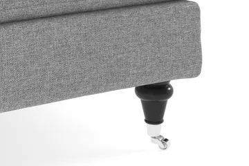 Howard Classic Sofagruppe 3-seters + 2-seters Sofa + Lenestol + Fotskammel i Stoff - Grå - Møbler - Sofaer - Sofagrupper - Howard sofagruppe