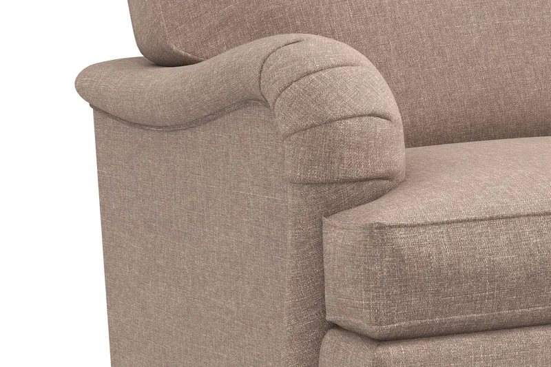 Howard Classic Sofagruppe 3-seters + 2-seters Sofa + Lenestol + Fotskammel i Stoff - Mørk beige - Møbler - Sofaer - Sofagrupper - Howard sofagruppe