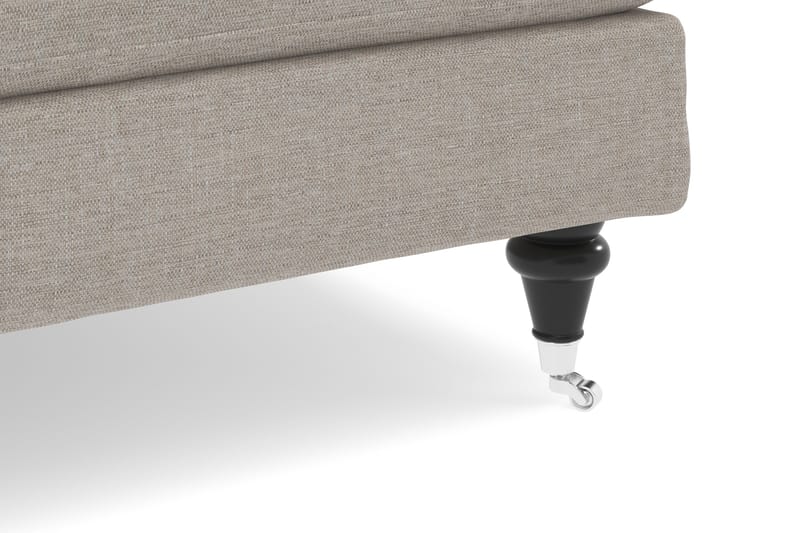 Howard Classic Sofagruppe 3-seters Sofa + Lenestol + Fotskammel i Stoff - Beige - Møbler - Sofaer - Sofagrupper - Howard sofagruppe