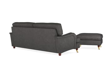 Howard Lyx 4-seters Stoffsofa + Fotskammel - Mørk grå - Møbler - Sofaer - Sofagrupper - Howard sofagruppe