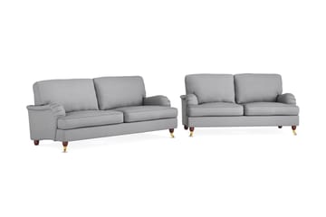 Howard Lyx Sofagruppe 3-seters + 2-seters Stoffsofa - Lys grå - Møbler - Sofaer - Sofagrupper - Howard sofagruppe