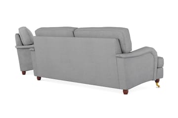 Howard Lyx Sofagruppe 3-seters + 2-seters Stoffsofa - Lys grå - Møbler - Sofaer - Sofagrupper - Howard sofagruppe