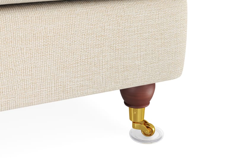 Howard Lyx Sofagruppe 3-seters Sofa + Divanstol + Lenestol + Fotskammel i Stoff - Beige - Møbler - Sofaer - Sofagrupper - Howard sofagruppe