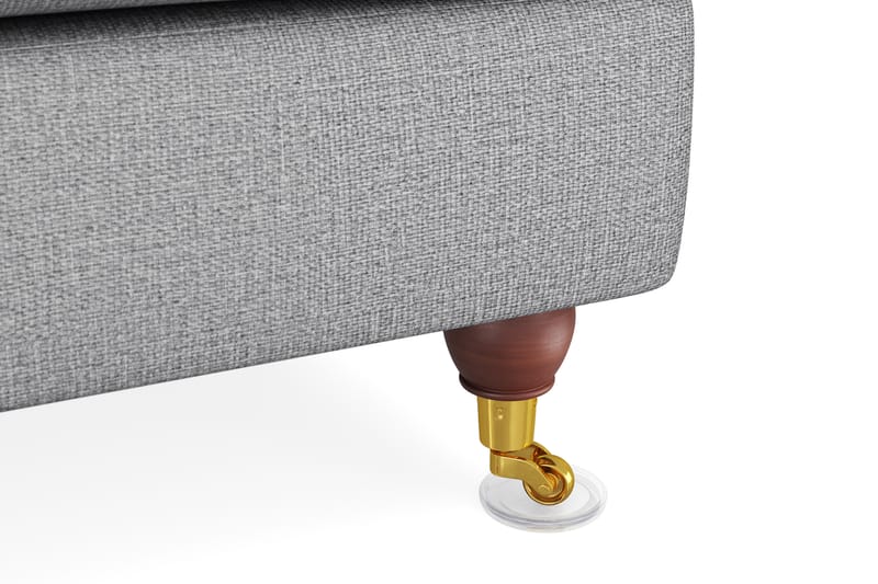 Howard Lyx Sofagruppe 3-seters Sofa + Divanstol i Stoff - Lys grå - Møbler - Sofaer - Sofagrupper - Howard sofagruppe