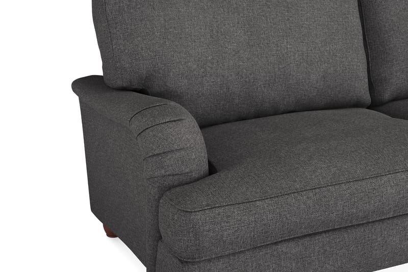 Howard Lyx Sofagruppe 3-seters Sofa + Lenestol + Fotskammel i Stoff - Mørk grå - Møbler - Sofaer - Sofagrupper - Howard sofagruppe