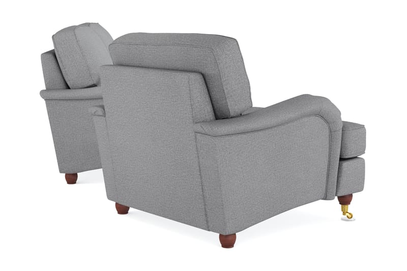 Howard Lyx Sofagruppe 3-seters Sofa + Lenestol i Stoff - Lys grå - Møbler - Sofaer - Sofagrupper - Howard sofagruppe