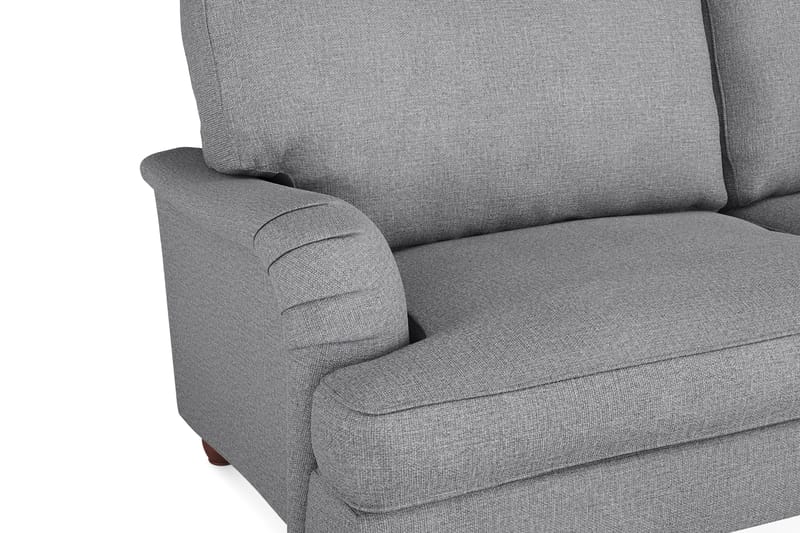Howard Lyx Sofagruppe 3-seters Sofa + Divanstol + Lenestol + Fotskammel i Stoff - Lys grå - Møbler - Sofaer - Sofagrupper - Howard sofagruppe