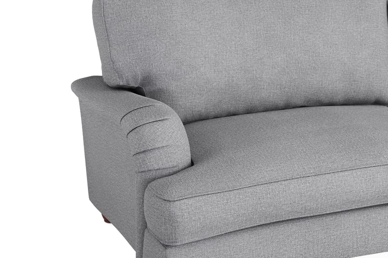 Howard Lyx Sofagruppe 3-seters Svingt Sofa + Divanstol + Lenestol + Fotskammel i Stoff - Lys grå - Møbler - Sofaer - Sofagrupper - Howard sofagruppe
