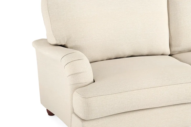 Howard Lyx Sofagruppe 4-seter + 3-seter Bøyd Stoffsofa - Beige - Møbler - Sofaer - Sofagrupper - Howard sofagruppe