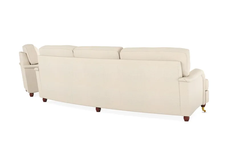 Howard Lyx Sofagruppe 4-seter + 3-seter Bøyd Stoffsofa - Beige - Møbler - Sofaer - Sofagrupper - Howard sofagruppe