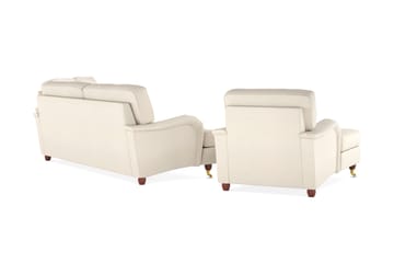 Howard Lyx Sofagruppe 4-seters + 3-seters Sofa + Divanstol i Stoff - Beige - Møbler - Sofaer - Sofagrupper - Howard sofagruppe