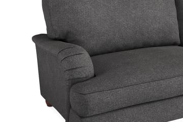 Howard Lyx Sofagruppe 4-seters + 3-seters Sofa + Divanstol i Stoff - Mørk grå - Møbler - Sofaer - Sofagrupper - Howard sofagruppe