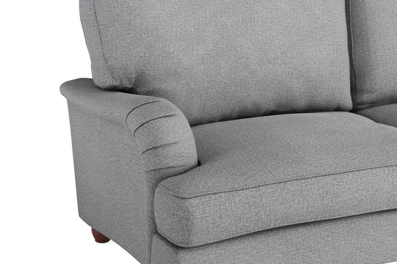 Howard Lyx Sofagruppe 4-seters + 3-seters Svingt Sofa + Lenestol + Fotskammel i Stoff - Lys grå - Møbler - Sofaer - Sofagrupper - Howard sofagruppe