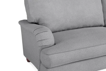 Howard Lyx Sofagruppe 4-seters + 3-seters Sofa + Lenestol + Fotskammel i Stoff - Lys grå - Møbler - Sofaer - Sofagrupper - Howard sofagruppe
