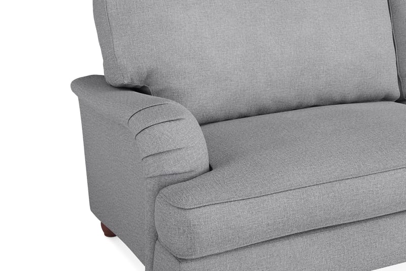 Howard Lyx Sofagruppe 4-seters + 3-seters Sofa + Lenestol + Fotskammel i Stoff - Lys grå - Møbler - Sofaer - Sofagrupper - Howard sofagruppe