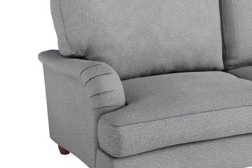 Howard Lyx Sofagruppe 4-seters Svingt Sofa + Divanstol + Lenestol + Fotskammel i Stoff - Lys grå - Møbler - Sofaer - Sofagrupper - Howard sofagruppe