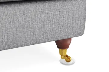 Howard Lyx Sofagruppe 4-seters Svingt Sofa + Divanstol i Stoff - Lys grå - Møbler - Sofaer - Sofagrupper - Howard sofagruppe