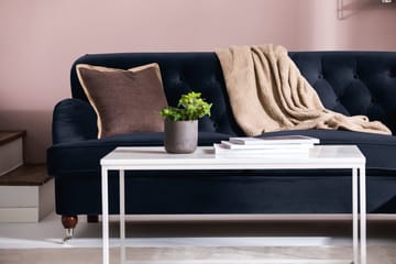 Howard Riviera Sofagruppe 3-seters + 2-seters Sofa + Lenestol + Fotskammel i Fløyel - Blå - Møbler - Sofaer - Sofagrupper - Howard sofagruppe