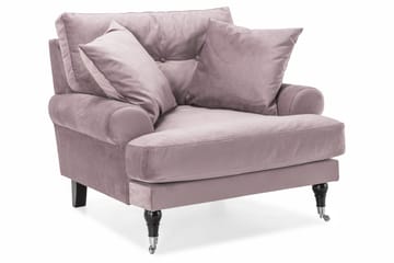 Andrew Sofagruppe 2-seter Sofa + Lenestol + Fotskammel i Fløyel - Lilla - Møbler - Sofaer - Sofagrupper - Howard sofagruppe