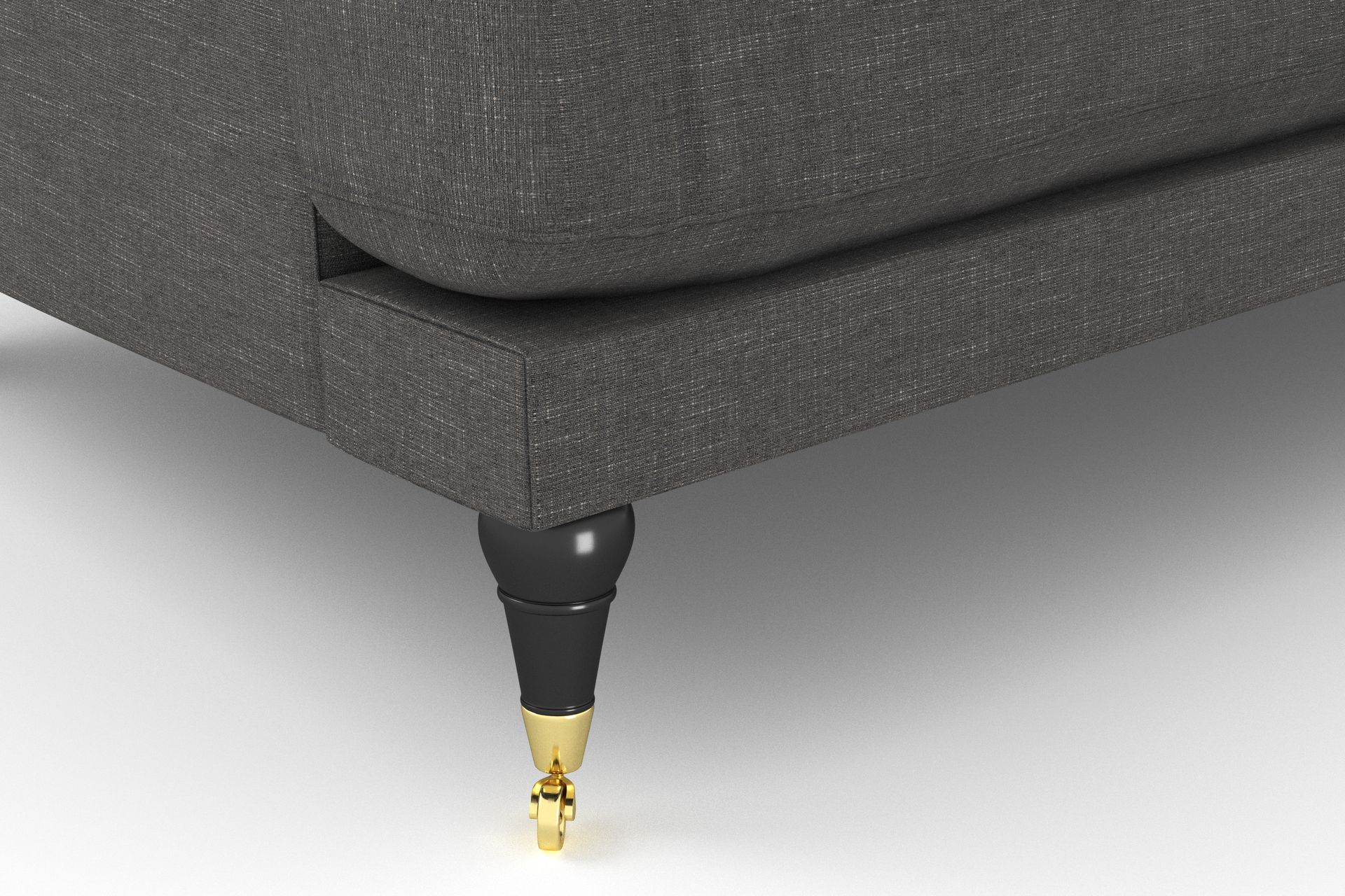 Andrew Sofagruppe 2-seter Sofa + Lenestol + Fotskammel i Stoff - Mørk grå - Møbler - Sofaer - Sofagrupper - Howard sofagruppe