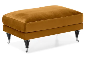 Andrew Sofagruppe 3-seter Sofa + Lenestol + Fotskammel i Fløyel - Mørk gul - Møbler - Sofaer - Sofagrupper - Howard sofagruppe