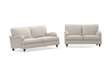 Howard Classic Sofagruppe 2-seters + 2-seters Stoffsofa - Beige - Møbler - Sofaer - Sofagrupper - Howard sofagruppe
