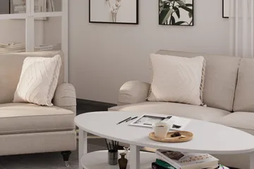 Howard Classic Sofagruppe 2-seters + 2-seters Stoffsofa - Beige - Møbler - Sofaer - Sofagrupper - Howard sofagruppe