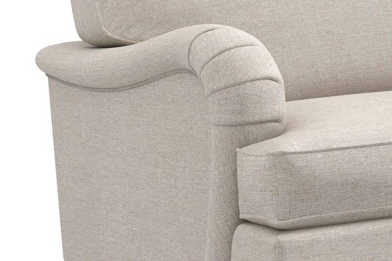 Howard Classic Sofagruppe 2-seters + Liten 2-seters Sofa + Lenestol + Fotskammel i Stoff - Beige - Møbler - Sofaer - Sofagrupper - Howard sofagruppe