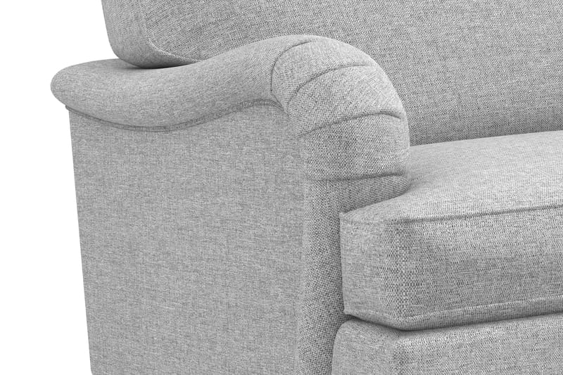 Howard Classic Sofagruppe 2-seters Sofa + Lenestol + Fotskammel i Stoff - Grå - Møbler - Sofaer - Sofagrupper - Howard sofagruppe