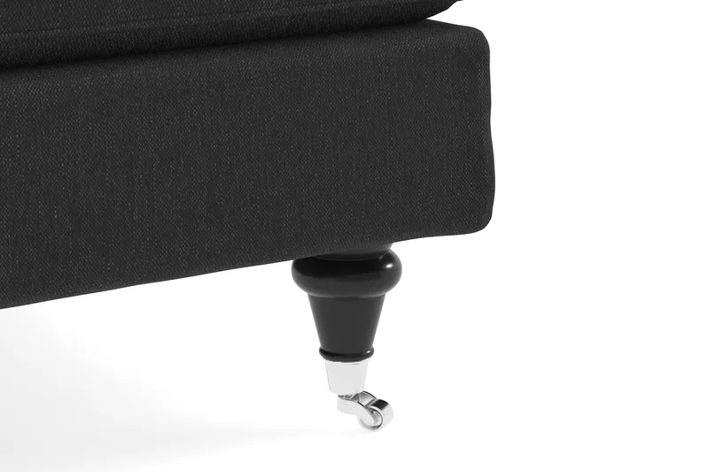 Howard Classic Sofagruppe 3-seters + 2-seters Sofa + Lenestol + Fotskammel i Stoff - Mørk grå - Møbler - Sofaer - Sofagrupper - Howard sofagruppe