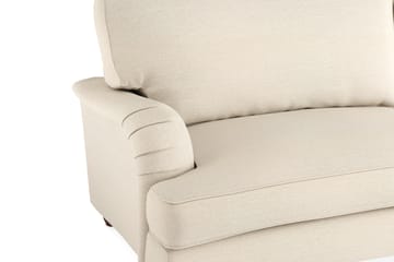 Howard Lyx Sofagruppe 3-seters Svingt Sofa + Divanstol + Lenestol + Fotskammel i Stoff - Beige - Møbler - Sofaer - Sofagrupper - Howard sofagruppe