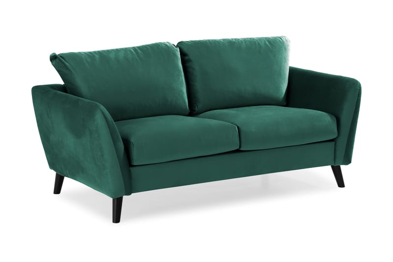 Trend Sofagruppe 3-seters + 2-seters Fløyelssofa - Grønn - Møbler - Sofaer - Sofagrupper - Howard sofagruppe